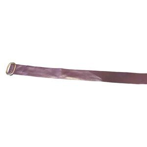 Purple Faux Leather Wide Belt Gold Buckle Sz M